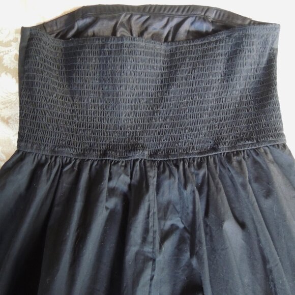 Sincerely Jules Black Smocked Strapless Bubble Mini Dress XL - Picture 5 of 8